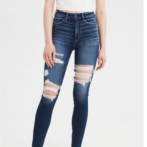 American eagle ripped skinny jeans
